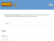 Tablet Screenshot of help.habbo.com